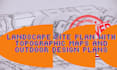 landscape site plan garden layout design 2d landscape drawing topographic maps