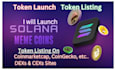 create and launch solana meme coin, token coin on any chain include bsc base sol