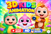 make engaging 3d cartoon videos for kids youtube channel