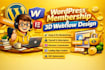 design webflow website convert figma to webflow, and setup wordpress membership