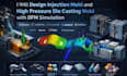 design injection mold and high pressure die casting mold with dfm simulation