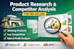 do amazon product research and competitor analysis