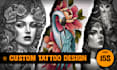 create artistic tattoo design unique style