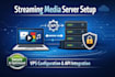 build and configure ip tv server xtreamui, xui using a vps with api integration