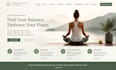 build squarespace yoga studio website meditation class website wellness retreat