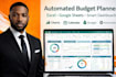 create custom budget excel spreadsheet goggle sheet charts KPI dashboard vba csv