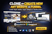 clone create website funnel landing page to wordpress or gohighlevel or lovable