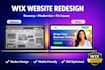 redesign wix website, revamp wix website or fix wix website issues