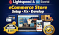 design develop fix lightspeed ecwid ecommerce website store setup and developer