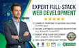 do full stack website development as frontend and backend web developer
