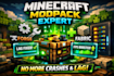 create, fix, and optimize your custom minecraft modpack or server setup