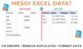 fix and organize messy excel spreadsheets professionally