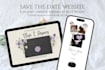 create a save the date digital wedding website invitation