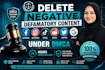 remove,delete negative defamatory posts on facebook,instagram,tiktok by dmca