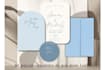 design a custom wedding invitation suite with rsvp and details card