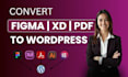 convert figma to wordpress or xd to wordpress using elementor