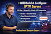 build and configure ip tv server using xui one xtreamui, cpanel, api integration