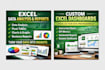 do professional microsoft excel work, formulas, dashboards, and data analysis