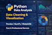 do python data analysis, data cleaning and visualization