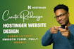 build hostinger website design hostinger redesign hostinger wordpress website