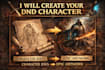 create your dnd character, fantasy hero, or rpg character art