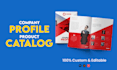 design professional company profile and product catalog