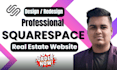 do squarespace real estate website, custom design, redesign