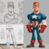 create cartoon characters and superhero
