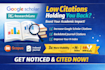 increase google scholar citations backdated citation on researchgate and journal