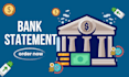 reconcile bank statement PDF to editable format