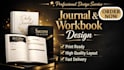 design a professional KDP journal, planner, notebook interior and guided journal