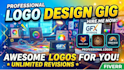 design professional and minimalist and lettering logo
