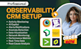 setup browserstack datadog site24x7 splunk manageengine new relic logicmonitor
