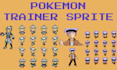 create custom pokémon trainer sprite, overworld sprite gen 3, gen 4, gen 5 style