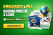 create an immigration, visa booking website and generate leads