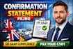 file your confirmation statement cs01 UK