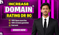 increase your domain rating ahrefs dr 80 and 90 with high quality backlinks