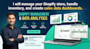 do professional shopify store management, product listing, and backend operation