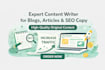 write high quality content writing  services