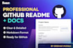 write a professional github readme and technical documentation