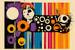 draw retro design or vintage design