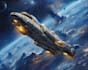 illustrate a spaceships and sci fi vehicles