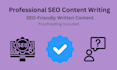write SEO friendly content with professional proofreading