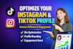 optimize your instagram and tiktok profiles to increase engagement
