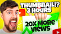 make stunning, high CTR and clickbait thumbnail in 3 hours