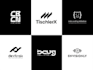 create a modern minimalist lettermark or monogram logo