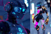 create professional humanoid or cyberpunk robot art