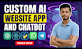 build custom gpt ai chatbot and chatbot development for your website