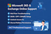 provide microsoft 365 and exchange online admin support