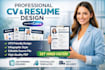 design a professional CV or resume using canva